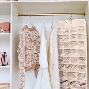 Bagsmart Beige Jewelry Organizer